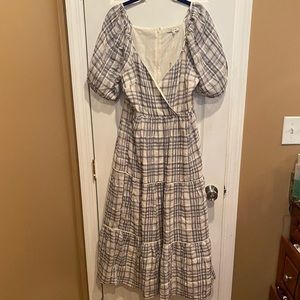 Unworn Plaid Madewell dress